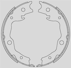 Open Parts Bremsbacken-Satz für Nissan Tiida