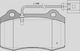 Open Parts Plăcuță de frână pentru Mercedes-Benz R Seat Ibiza
