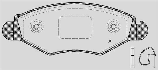 Open Parts Σετ Τακάκια για Citroen Xsara Peugeot 206