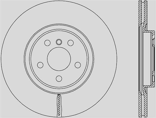 Open Parts Brake Discs 1pcs for BMW Series 2 Mazda 2