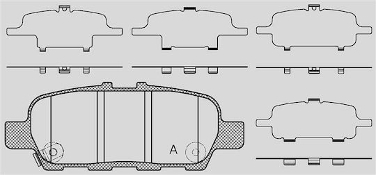 Open Parts Brake Pad for Suzuki Grand Vitara