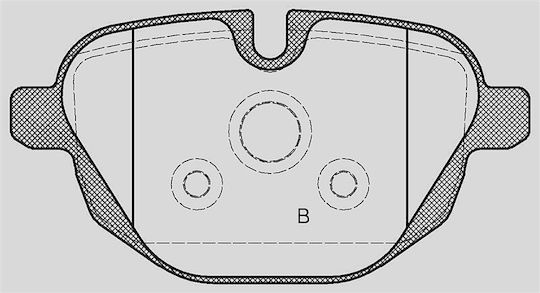 Open Parts Brake Pad for BMW F10 / X3 Mazda 5