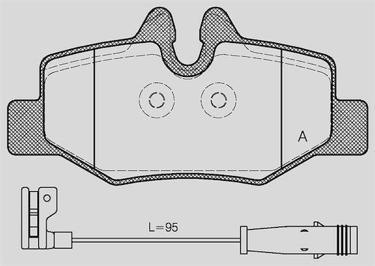 Open Parts Brake Pad for Mercedes-Benz Viano