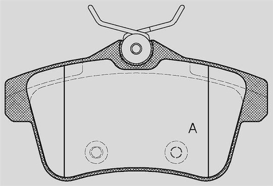 Open Parts Brake Pad for Citroen C4 Peugeot 3008