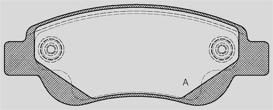 Open Parts Brake Pad for Citroen C1 Peugeot 108 Toyota Aygo