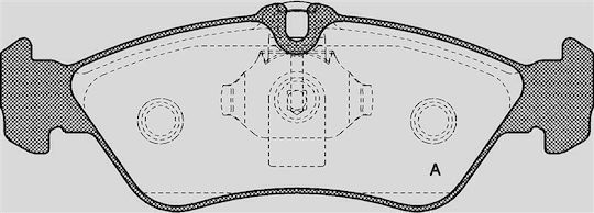 Open Parts Σετ Τακάκια για Chevrolet G Mercedes-Benz 320