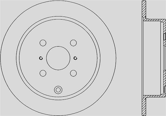 Open Parts Bremsscheiben 1Stück für Toyota Korolla