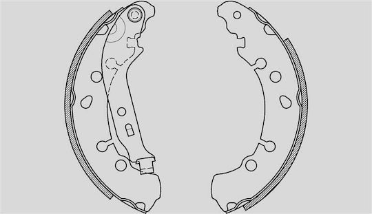 Open Parts Комплект спирачни обувки за Daihatsu Шарада Toyota Ярис