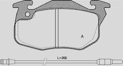 Open Parts Bremsbelag für Peugeot 405 / 306