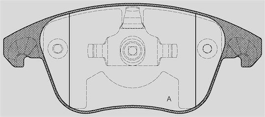 Open Parts Bremsbelag für Citroen C4
