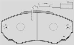 Open Parts Σετ Τακάκια Open Parts Σετ Τακάκια
