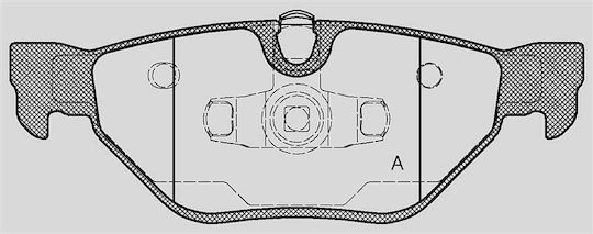 Open Parts Brake Pad for Skoda 120