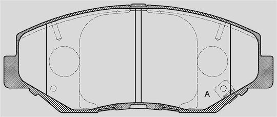 Open Parts Σετ Τακάκια για Honda CR-V