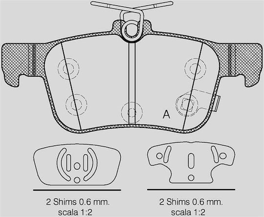 Open Parts Brake Pad for Ford Mondeo Mercedes-Benz V