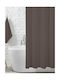 Shower Curtain 180x180cm Brown