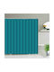 Fabric Shower Curtain 180x180cm Petrol Blue