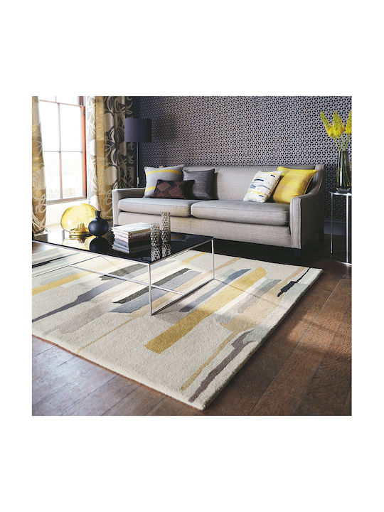 Harlequin Lucrat manual Covor Rectangular Din lână Muștar gri