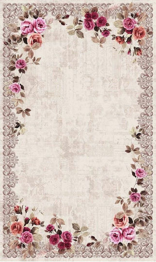 Teppich Rechteckig Sommer Synthetisch,Polyester/Cotton/Leather Ecru