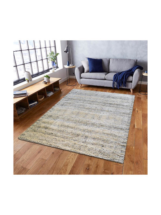 Rug Rectangular Shaggy Ecru