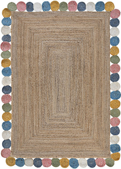Mumbai Irc19 Rug Rectangular Summer from Jute Beige