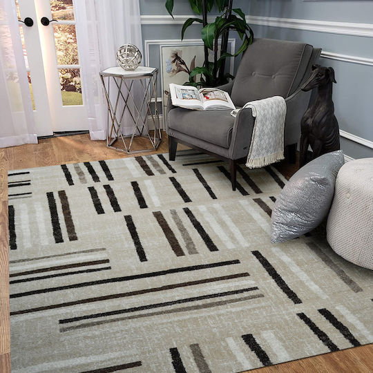Saray Home Geometric Χαλί Ορθογώνιο Γκρι 200x250cm