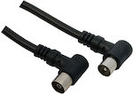 Antenna Cable Coax male - Coax female Black 5m (30098B) 1pcs