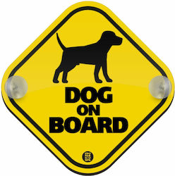 Koupakoupa Αυτοκόλλητο Dog On Board για Παρμπρίζ Αυτοκινήτου