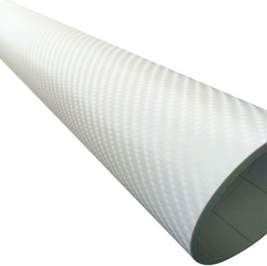 Car Protective Stickers Carbon in Silver Color 1pcs