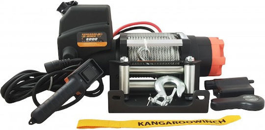 Elektrisch 4x4 Fahrzeugwinde 12V mit Zugkraft 2722kg