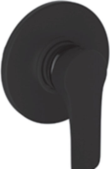Ottone Meloda Vera Μίκτης Μπαταρίας Εντοιχισμού για Ντουζιέρα 1 Εξόδου Μαύρος