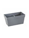 Serinova Self-watering Planter Box Plastic Charcoal 30x17x15.8cm.