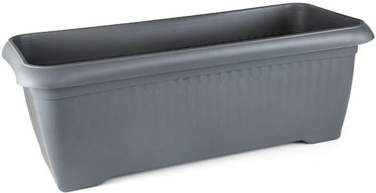 Serinova Planter Box Plastic Gri Serinova Planter Box Plastic Gri