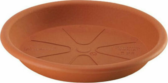 Plastecnic Πιάτο Γλάστρας Πλαστικό Καφέ 45x45εκ. 007.5584507