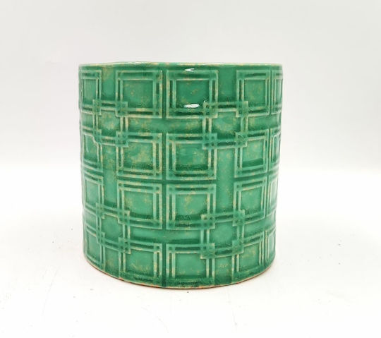 Ghiveci Ceramică Turcoaz 14x14x13εκ.