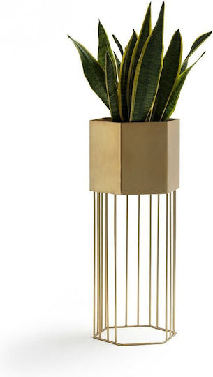 La Redoute Interieurs Blumentopf Metall Gold