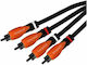 Bespeco Cable Composite male - Composite male 3m (BONSL2R300)