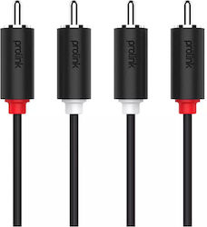 KAL Electronics PB101-0150 2x RCA-Stecker - 2x RCA-Buchse 1,5 m