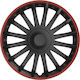 Car Hubcap Set 16" 1pc Black