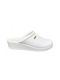 Leather Anatomic Clogs White