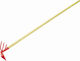 Lux Tools Σκαλιστήρι με Τρίχαλο με Κοντάρι 140cm και Ξύλινη Λαβή