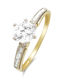Goldjewels Μονόπετρο από Χρυσό 14K με Ζιργκόν
