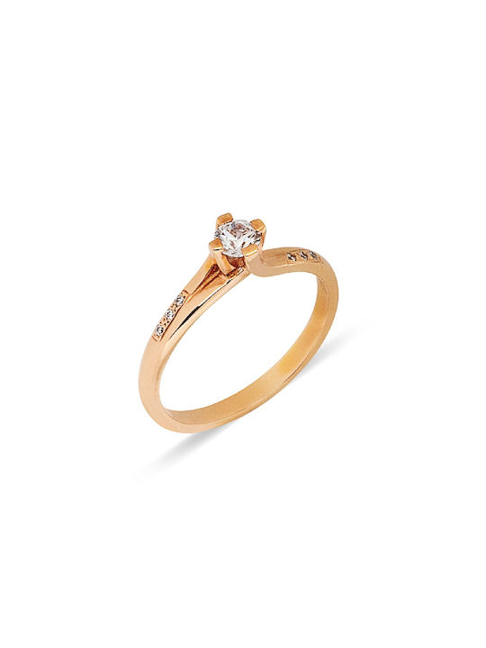 Single Stone from Rose Gold