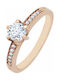 Savvidis Single Stone from Rose Gold