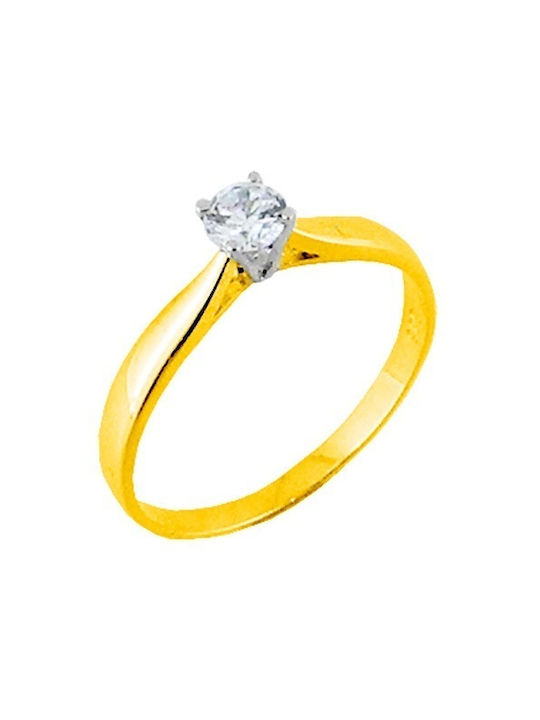 Single Stone from Gold 14K