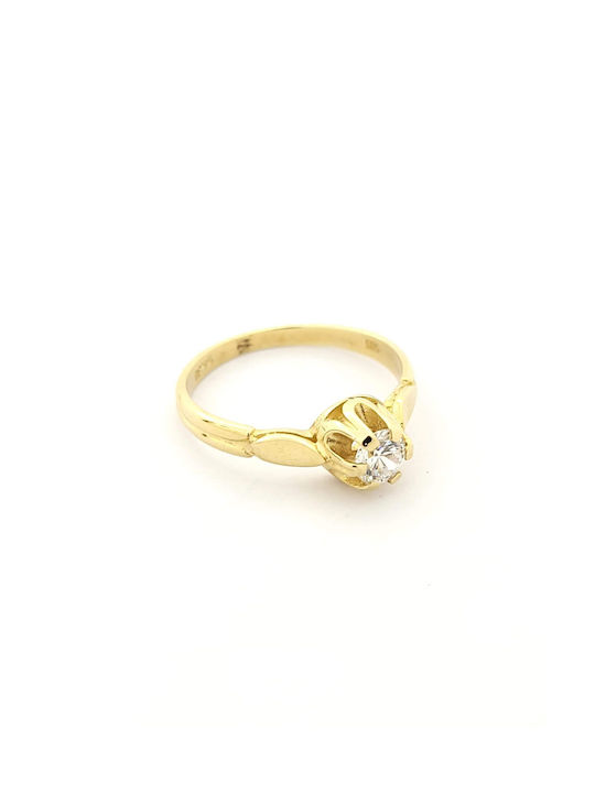 Kirkikosmima Single Stone from Gold 14K