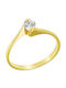 FenixJewelry Единичен камък от Злато 14K