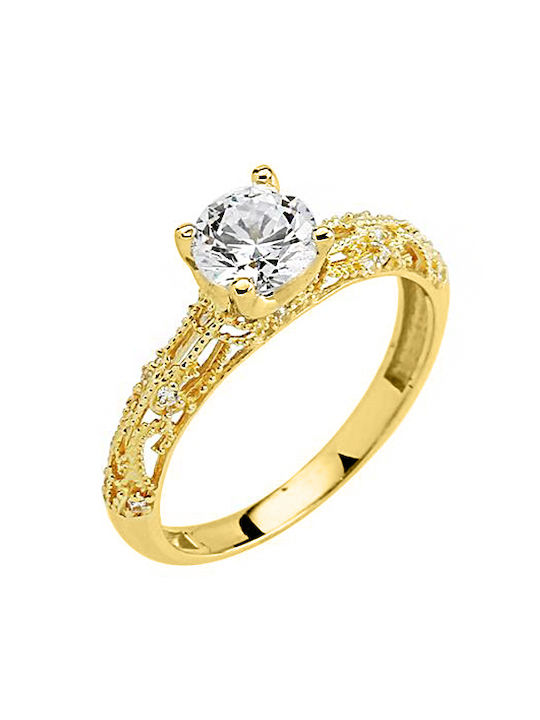 Single Stone from Gold 14K