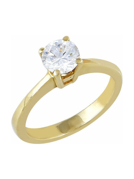 Savvidis Single Stone from Gold 14K