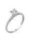 Single Stone from White Gold 14K