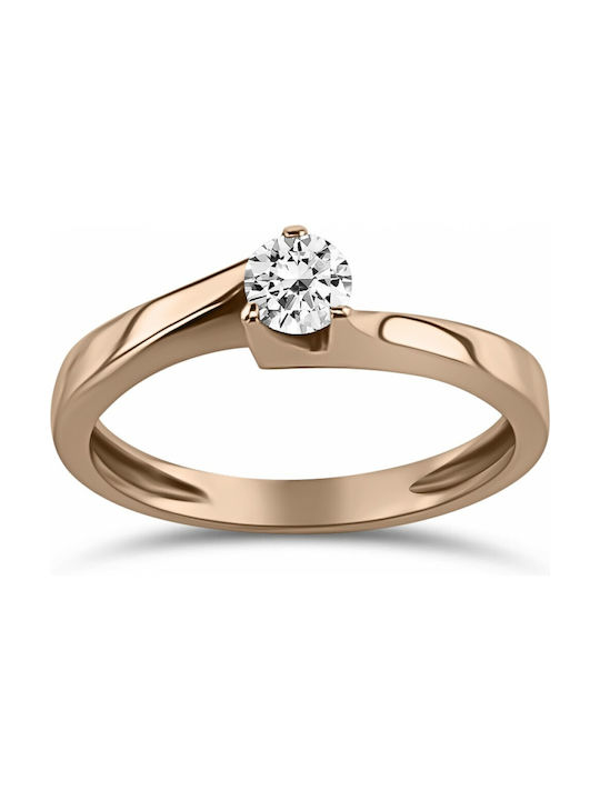 Single Stone from Rose Gold